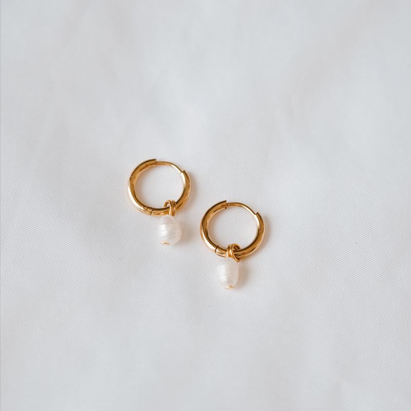 Gold-and-Pearl-Hoops