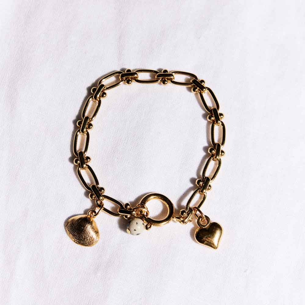 Shell & Heart Charm Chain Shell & Heart Charm Chain